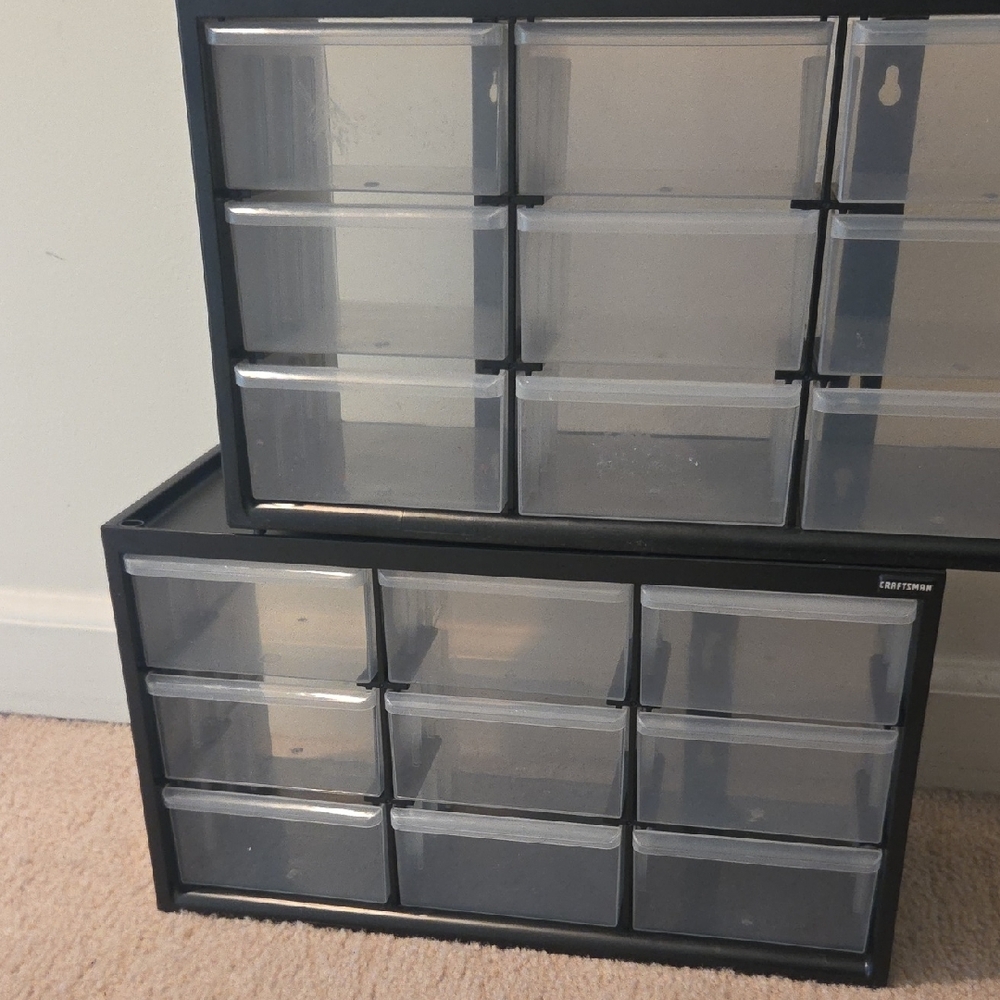Black and Clear Multi-Drawer Organizer